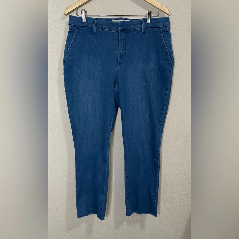 Frank & Eileen Cropped Ankle Jeans in Blue Denim - Picture 4 of 11